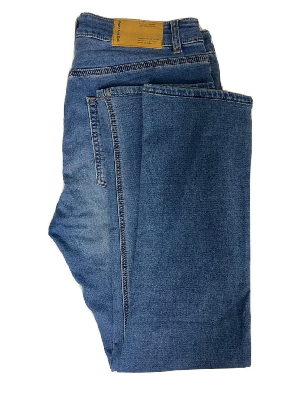 Mens Frank & Oak Dylan Slim Fit Jean 34X31 Med Wash Stretch (tagged 34X34)